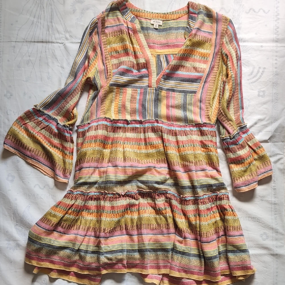 BOGO Keepsake Striped En Creme Longsleeve Dress - Picture 2 of 10